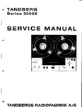 Tandberg 3000 X Manuel de service