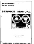 Tandberg 6000 X Manuel de service