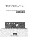 Sansui AU 2900 Manuel de service