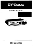 Pioneer  CT 3000 Manuel de service