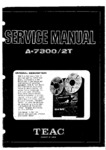 Teac A-7300 et A-7300 2T • Manuel de service