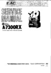 Teac A 7300 RX • Manuel de service
