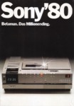 Sony Catalogue 1980