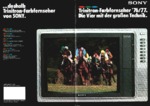 Sony Catalogue TV 1976-77 Allemagne