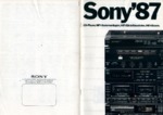 Sony Catalogue Hi-Fi 1987