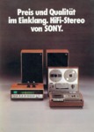 Sony Catalogue Hi-Fi 1971