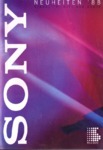 Sony Catalogue 1988