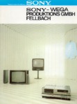 Sony-Wega Catalogue 1982 Allemagne