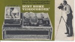 Sony Video Home Recorder Publicité 1967