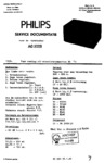 Philips  AG 9009 Manuel de service (hollandais)