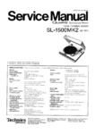 Technics  SL 1500 MK2 Manuel de service