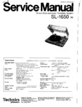 Technics SL-1650 • Manuel de service