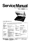 Technics SL-1900 • Manuel de service