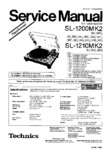 Technics SL-1200 MK2 et SL-1210 MK2 • Manuel de service
