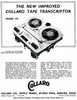 Collaro Tape Transcriptor Mark IV Publicité UK 1959
