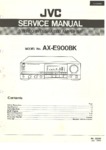 JVC  AX E 900  Manuel de service