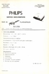 Philips AG 2100 Manuel de service