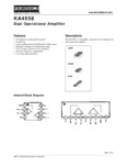 Fairchild KA4558 Double amplificateur opérationel • Fiche technique