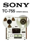 Sony  TC755  Mode d'emploi