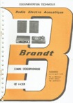 Brandt HF443 B  Manuel de service