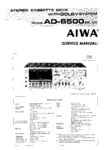 Aiwa AD-6500 • Manuel de service