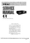 Teac C-1 • Manuel de service