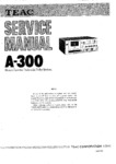 Teac A-300 • Manuel de service