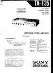 Sony  TA F 35 Manuel de service