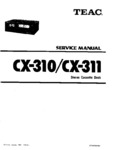 Teac CX-310 et CX-311 • Manuel de service