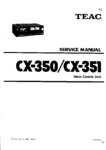 Teac CX-350 et CX-351 • Manuel de service