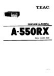 Teac A-550 RX • Manuel de service