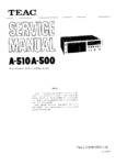 Teac A-510 et A-500 • Manuel de service