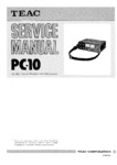 Teac PC-10 • Manuel de service