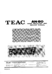 Teac AN-80 Dolby Noise Reduction Unit • Manuel de service