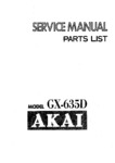 Akai GX-635 D • Manuel de service