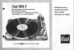 Dual 1015 F • Mode d'emploi (en allemand)