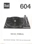 Dual  CS 604  Manuel de service