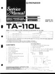 Pioneer TA-110L • Manuel de service