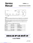 Marantz PM 66KI • Manuel de service