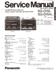 Panasonic  SG D 15 L Manuel de service (17 et 12 pages)