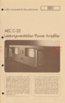 A.E.C. C-22 • Extrait de catalogue avec fiche technique (PDF)