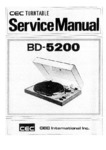 C.E.C.  BD-5200  Manuel de service