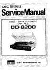 C.E.C.  DD-8200 Manuel de service