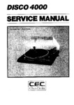 C.E.C.  DISCO 4000 Manuel de service