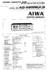 Aiwa AD-6900 • Manuel de service