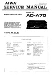 Aiwa AD-A70 • Manuel de service