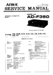 Aiwa AD-F350 • Manuel de service