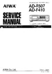 Aiwa AD-R507 et AD-F410 • Manuel de service