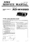 Aiwa AD-WX220 • Manuel de service