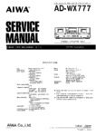 Aiwa AD-WX777 • Manuel de service